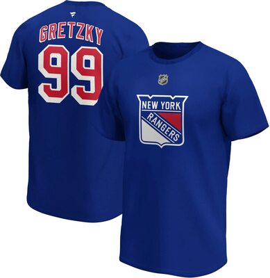 Fanatics Wayne Gretzky #99 New York Rangers Alumni Player NHL T-Shirt Blau bei Amazon bestellen