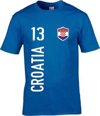 FanShirts4u Herren Fan-Shirt Jersey Trikot - Kroatien Hrvatska Croatia - T-Shirt inkl. Druck Wunschname & Nummer EM WM bei Amazon bestellen
