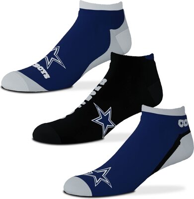 FBF - NFL Flash No Show Knöchelsocken für Damen und Herren – 3er-Pack bei Amazon bestellen