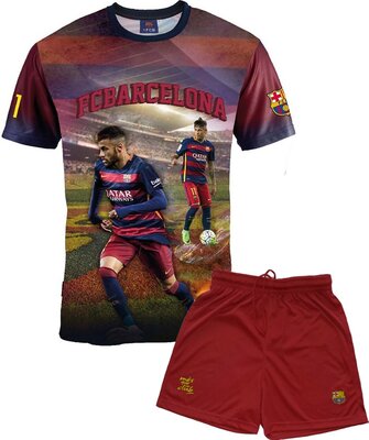 Alle Details zum Fußball-Trikot FC Barcelona Jungen-Trikot und Kurze Hose, Neymar, Nr. 11, offizielle Kollektion, Kindergröße und ähnlichen Trikots