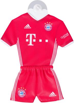 FC Bayern München Autotrikot 2020/21 Mini Kit, Auto Trikot mit Saugnapf FCB bei Amazon bestellen