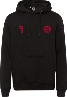 Alle Details zum Fußball-Trikot FC Bayern München Hoodie Lewandowski schwarz und ähnlichen Trikots