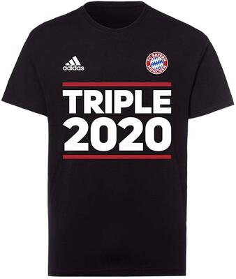 Alle Details zum Fußball-Trikot FC Bayern München Kinder T-Shirt Triple 2020 schwarz, 152 und ähnlichen Trikots