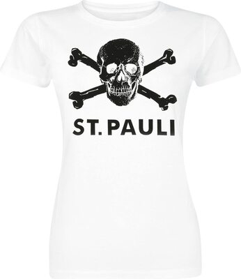 Alle Details zum Fußball-Trikot FC St. Pauli Damen T-Shirt Totenkopf Bio-Baumwolle Fairtrade und ähnlichen Trikots