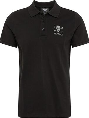 FC St. Pauli Herren Shirt Polo Totenkopf schwarz (L) bei Amazon bestellen