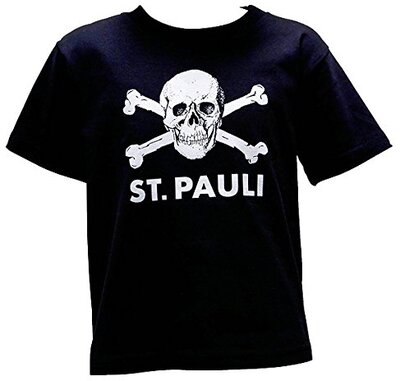 FC St. Pauli T-Shirt Oberteil Totenkopf schwarz bei Amazon bestellen