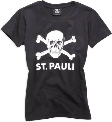 FC St. Pauli Totenkopf I Women T-Shirt (schwarz bei Amazon bestellen