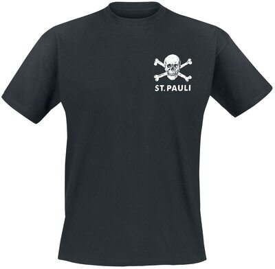 FC St. Pauli Totenkopf II Männer T-Shirt schwarz Fan-Merch, Fußball bei Amazon bestellen