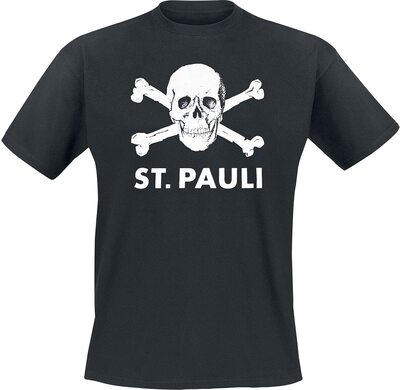 FC St. Pauli Totenkopf Männer T-Shirt schwarz Fan-Merch, Fußball, Totenköpfe bei Amazon bestellen