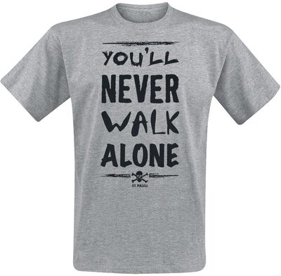 FC St. Pauli You'll Never Walk Alone Männer T-Shirt grau Fan-Merch, Fußball bei Amazon bestellen
