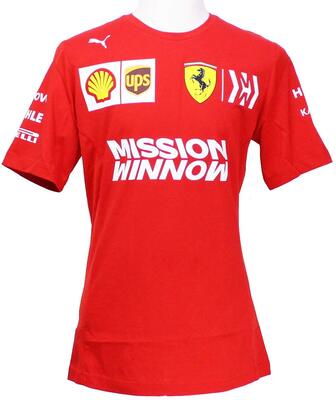 FERRARI Scuderia F1 Racing SF Team Motorsport T-Shirt Rot Offiziell 2019 bei Amazon bestellen