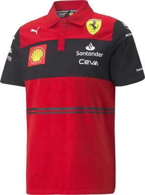 Alle Details zum Fußball-Trikot Ferrari Scuderia Offizielle Formel 1 Merchandise 2022 Kollektion - 2022 Team Polo-Hemd - Rot - Größe: M und ähnlichen Trikots