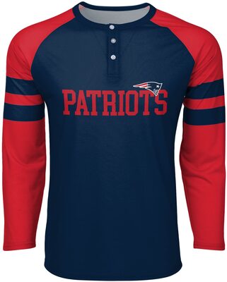 FOCO Herren NFL Team Logo Shirt Long Sleeve Henley Hemd bei Amazon bestellen