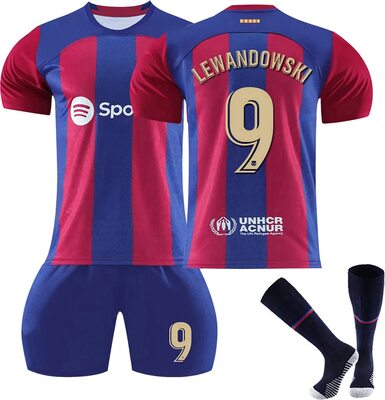 FußBalll Trikot, 23/24 Heim Auswärts Fußballtrikot für Kinder und Erwachsene Sporttraining Activewear T-Shirts Sportliche Shorts und Socke Sommer Fußball-Trainingstrikots für Jungen Herren bei Amazon bestellen