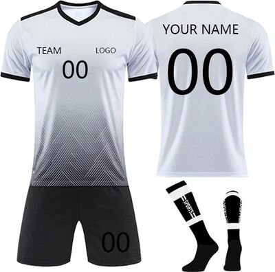 Fußballtrikot mit eigenem Namen Logo Nummer,Personalisierte Fußballtrikot Erwachsene Kinder, benutzerdefinierte Fussball Trikot Shorts Socken Jungen Herren bei Amazon bestellen