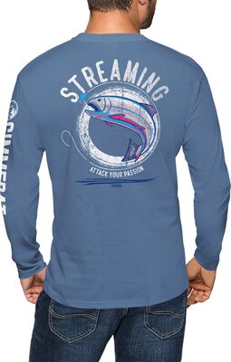 GIMMEDAT Fliegenfischen Langarm T-Shirt Streaming Outdoor Herren Frauen Geschenk Ehemann Vater bei Amazon bestellen