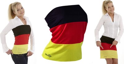 Gr. L TOP & ROCK Deutschland Farben mit 10% Elastan Damen Trikot Fussball Olympia Fanartikel Fan WM Shirt Fahne KBV bei Amazon bestellen