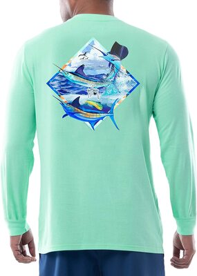 Alle Details zum Fußball-Trikot Guy Harvey Billfish Collection Herren Langarm-T-Shirt und ähnlichen Trikots