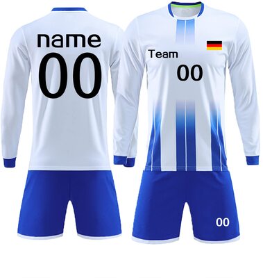 HDSD Fußball Trikot Kinder Erwachsene Set Benutzerdefiniertes Name Nummer Team für Fußball Set bei Amazon bestellen