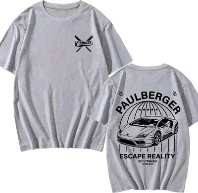 Herren- Und Damen-T-Shirts, Ic-ri-max Bedrucktes Kurzarm-T-Shirt, Einfaches YouTube-gedrucktes, Übergroßes Sommer-T-Shirt, Unisex-Hip-Hop-Freizeit-T-Shirt, XS-3XL bei Amazon bestellen