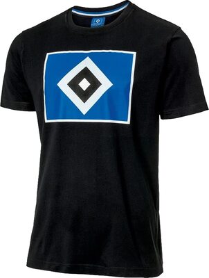 Alle Details zum Fußball-Trikot HSV Hamburger SV T-Shirt Logo Schwarz und ähnlichen Trikots