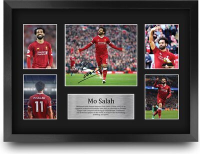 Alle Details zum Fußball-Trikot HWC Trading A3 FR Mohamed Salah Mo Liverpool Geschenke gedruckt für Fans Autogramme Bild signiert und Unterstützer und ähnlichen Trikots