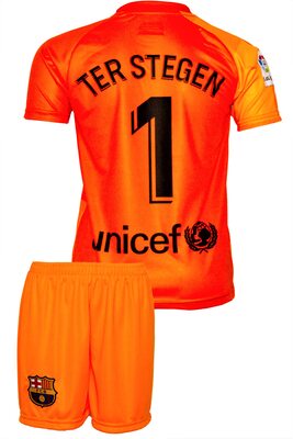 IHIMI Barcelona TER Stegen Kinder Trikot #1, 2021/2022 Saison, Heim, Komm mit Shorts Fußballfans bei Amazon bestellen