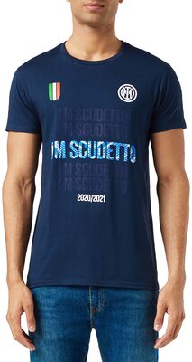 Alle Details zum Fußball-Trikot Inter I M Scudetto Campioni d'Italia 2020-2021, T-Shirt, Unisex - Erwachsene. und ähnlichen Trikots