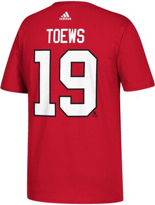 Jonathan Toews Chicago Blackhawks Adidas NHL Men's Red Player T-Shirt bei Amazon bestellen