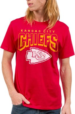 Junk Food Clothing x NFL – Kansas City Chiefs Bold Logo Unisex Erwachsene Fan Tee bei Amazon bestellen