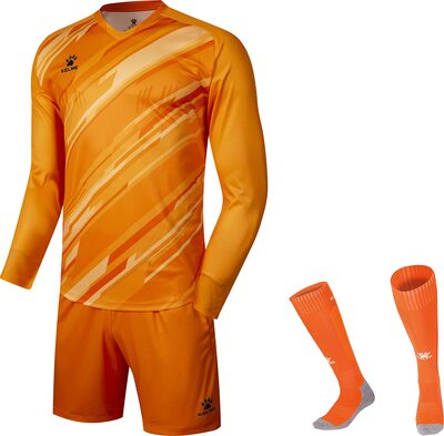 Alle Details zum Fußball-Trikot KELME Torwarttrikot Pro Set Bundle - Gepolstertes Torwartshirt und Shorts - Erwachsene und Kinder Größen und ähnlichen Trikots