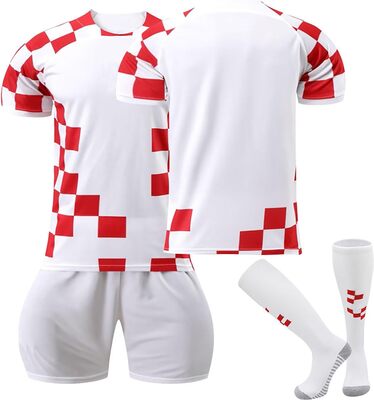 Kinder Fußball Trikot Kroatien Heim-/Auswärtstrikot Kurzarmtrikot，Modrić Trikotset Komm mit Fußballfans für Jungen，Fussball Trikot Kinder Socken Set Erwachsene/Kinder Fussball Jersey Trainingsanzug bei Amazon bestellen