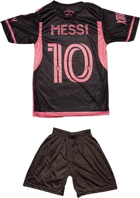 Alle Details zum Fußball-Trikot KISRAS Miami Leo Messi #10 2023/2024 Fan-Konzeptdesign der Special Edition Heim Trikot und Short Jugend Größe und ähnlichen Trikots