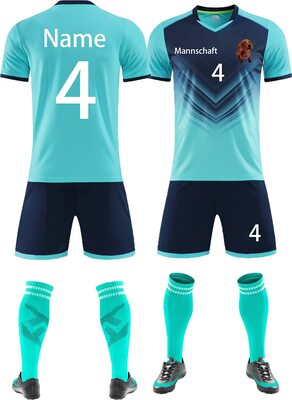 LAIFU Fußballtrikot Kinder Männer Jungen Personalisierte Fußballtrikots - Benutzerdefiniert Trikot Jeder Name Nummer Team Logo fußball Geschenke für Jungs bei Amazon bestellen