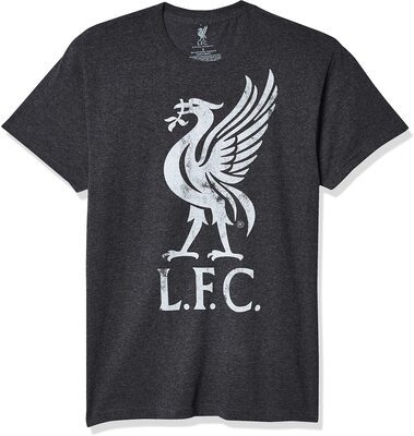 Liverpool FC Liver Bird Logo Adult T-Shirt bei Amazon bestellen