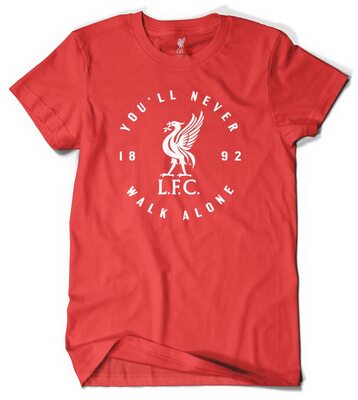 Alle Details zum Fußball-Trikot Liverpool FC Roundel schwarz Unisex T-Shirt - Offizielles Lizenzprodukt Liverpool FC Merchandise für Damen und Herren und ähnlichen Trikots