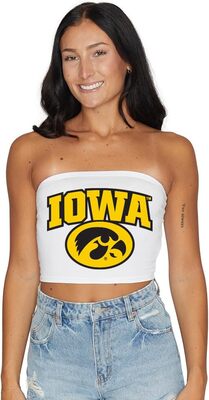 Lojobands Damen Heckklappen-Outfit College Game Day Tube Top trägerloses Oberteil Einheitsgröße bei Amazon bestellen