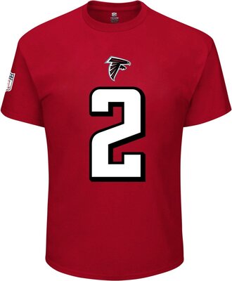 Majestic Athletic NFL Football T-Shirt Atlanta Falcons Matt Ryan #2 rot Redburn Trikot bei Amazon bestellen