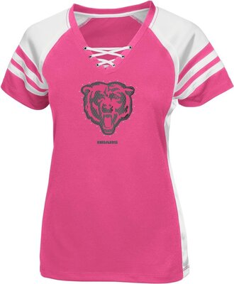 Majestic NFL Damen Shirt Chicago Bears Draft Me Pink Women's Girls Ladies Trikot bei Amazon bestellen