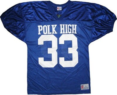 Married with Children Al Bundy Polk High 33 Blau Football Jersey Kostüm (Medium) bei Amazon bestellen