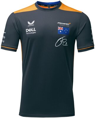 McLaren Formel 1 Team – Offizielles Formel 1 Merchandise – 2022 Replica Daniel Ricciardo Set Up T-Shirt – Phantom/Papaya bei Amazon bestellen