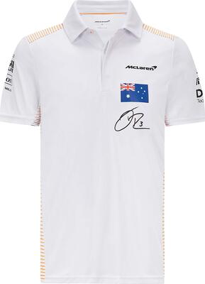 McLaren - Offizielle Formel 1 Merchandise 2021 Kollektion - Herren - Ricciardo Polo - Kurze Ärmel - Weiß - M bei Amazon bestellen