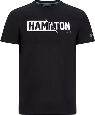 Mercedes-AMG Petronas Formel 1 Driver T-Shirt für Herren, Herren, F1 - Lewis Hamilton LH44 T-Shirt, schwarz, Large bei Amazon bestellen