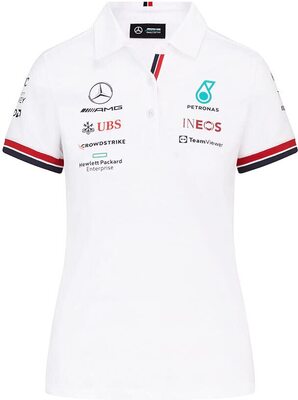MERCEDES AMG PETRONAS Formula One Team - Offizielle Formel 1 Merchandise Kollektion - 2022 Team Polo - Weiß - Damen - M bei Amazon bestellen