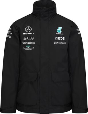 MERCEDES AMG PETRONAS Formula One Team - Offizielle Formel 1 Merchandise Kollektion - 2022 Team Regenjacke - Schwarz - Herren - L bei Amazon bestellen