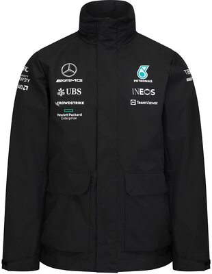 Alle Details zum Fußball-Trikot MERCEDES AMG PETRONAS Formula One Team - Offizielle Formel 1 Merchandise Kollektion - 2022 Team Regenjacke und ähnlichen Trikots