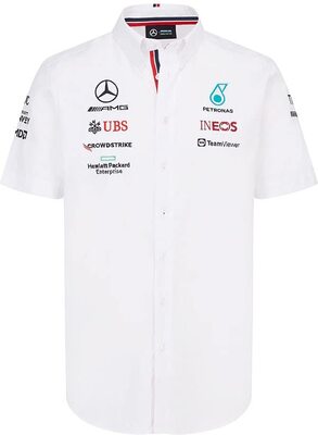 MERCEDES AMG PETRONAS Formula One Team - Offizielle Formel 1 Merchandise Kollektion - 2022 Team-Trikot - Weiß - Herren - L bei Amazon bestellen