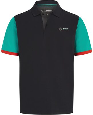 Alle Details zum Fußball-Trikot MERCEDES AMG PETRONAS Formula One Team - Offizielle Formel 1 Merchandise Kollektion - Block-Polo und ähnlichen Trikots