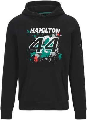 Alle Details zum Fußball-Trikot MERCEDES AMG PETRONAS Formula One Team - Offizielle Formel 1 Merchandise Kollektion - Lewis Hamilton #44 Kapuzenpulli und ähnlichen Trikots