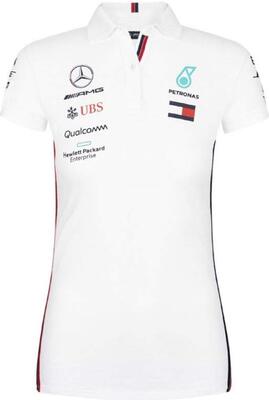 Alle Details zum Fußball-Trikot Mercedes-AMG Petronas Motorsport 2019 F1 Damen Polo Shirt weiß und ähnlichen Trikots